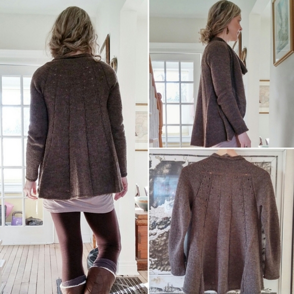 Flutter front wool cardigan - Picture 1 of 5